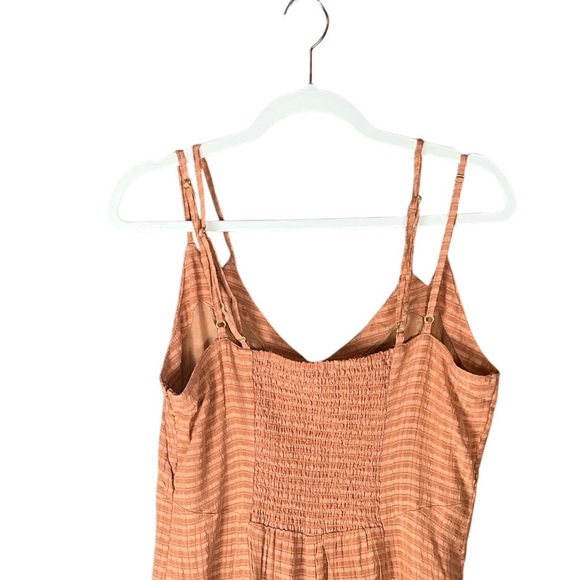 New Amuse Society Spaghetti Strap Button Front Romper – Size L – Deep Orange - Picture 6 of 16